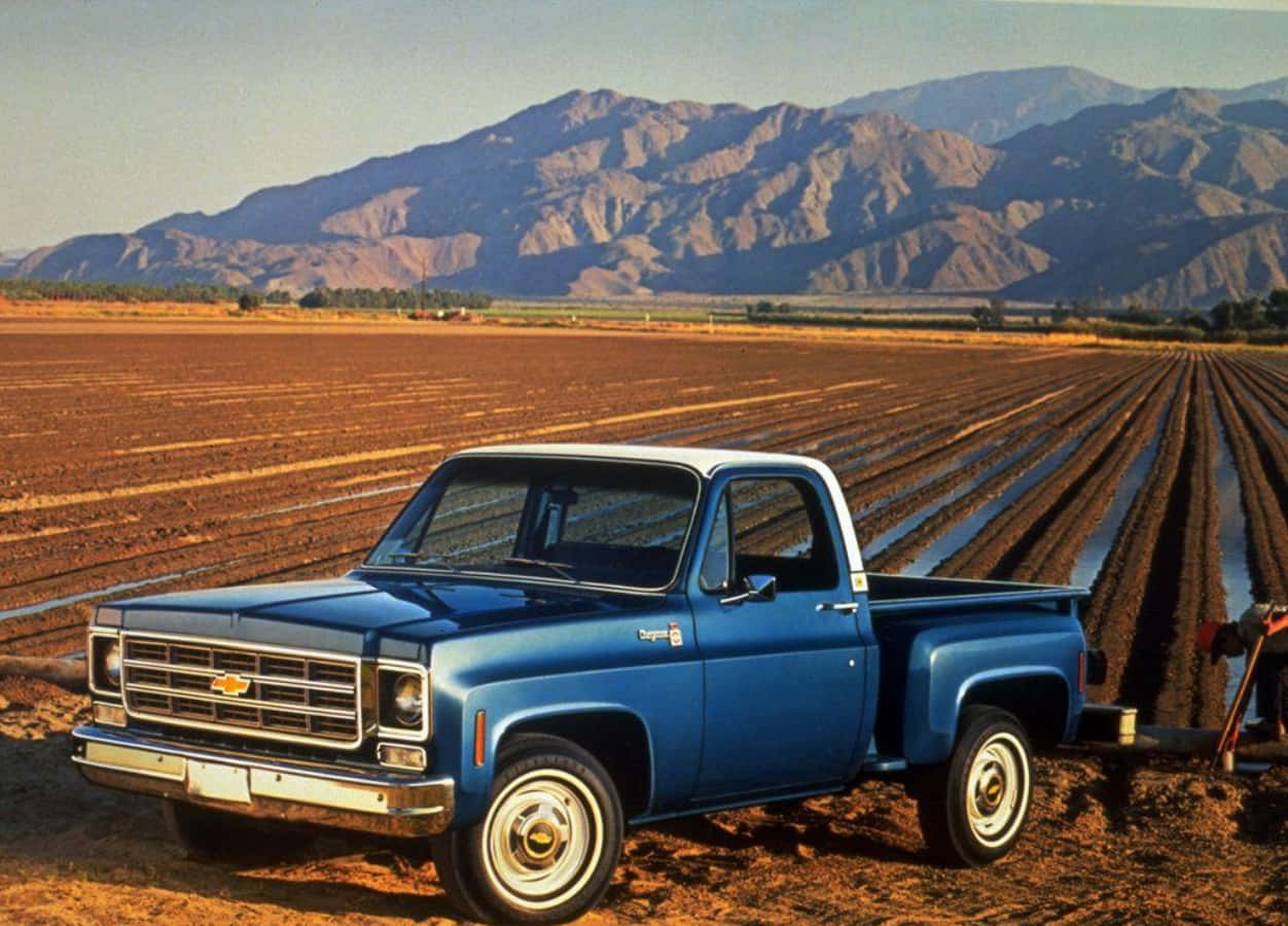 Vintage Square Body Truck In Its Glory Wallpaper