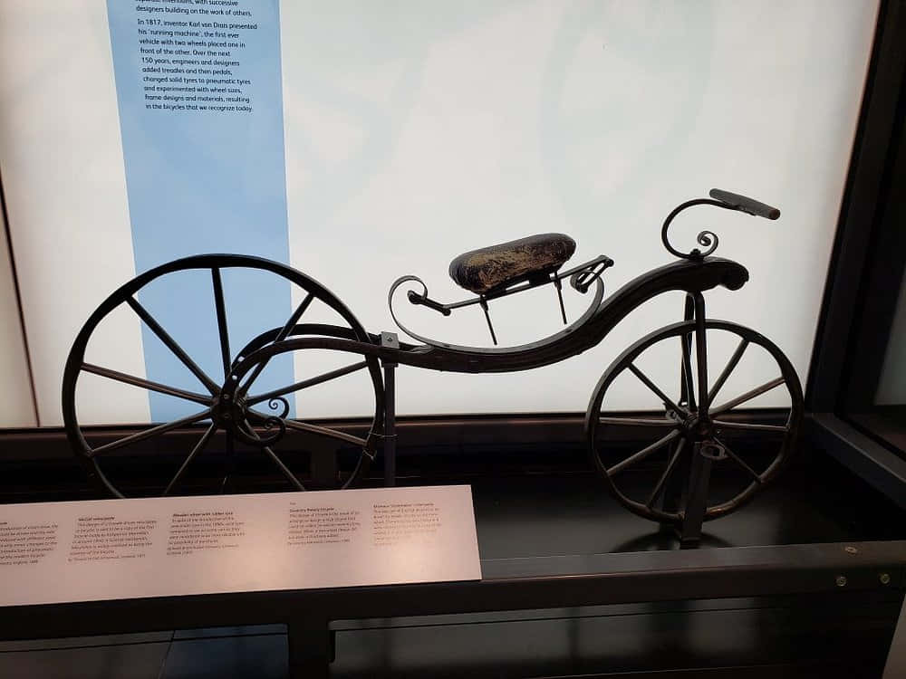 Vintage Velocipede Exhibit National Museum Scotland Wallpaper