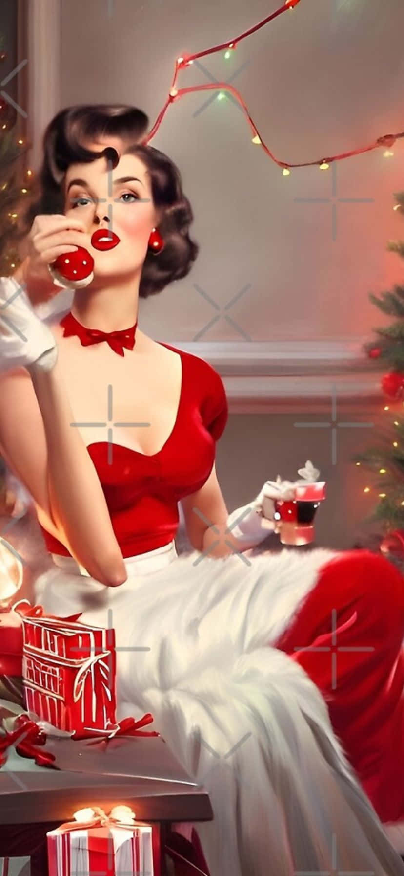 Vintage50s Christmas Elegance.jpg Wallpaper