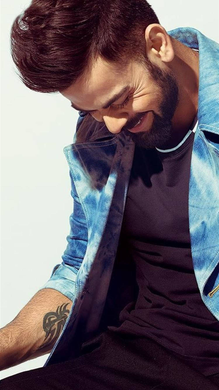 Virat Kohli Hd Denim Jacket Wallpaper