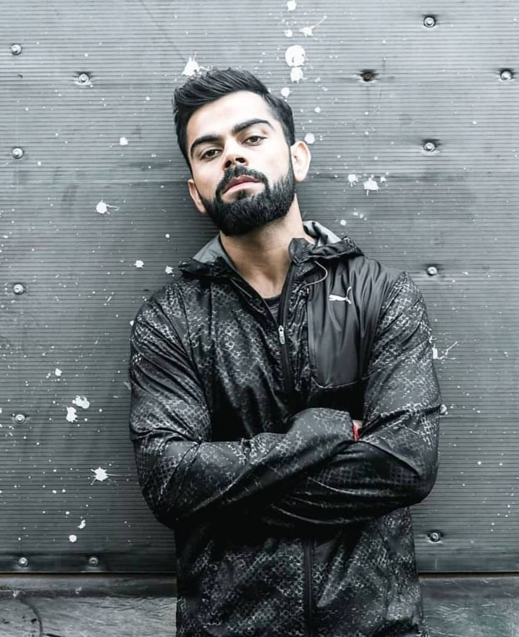 Virat Kohli Hd Puma Jacket Wallpaper