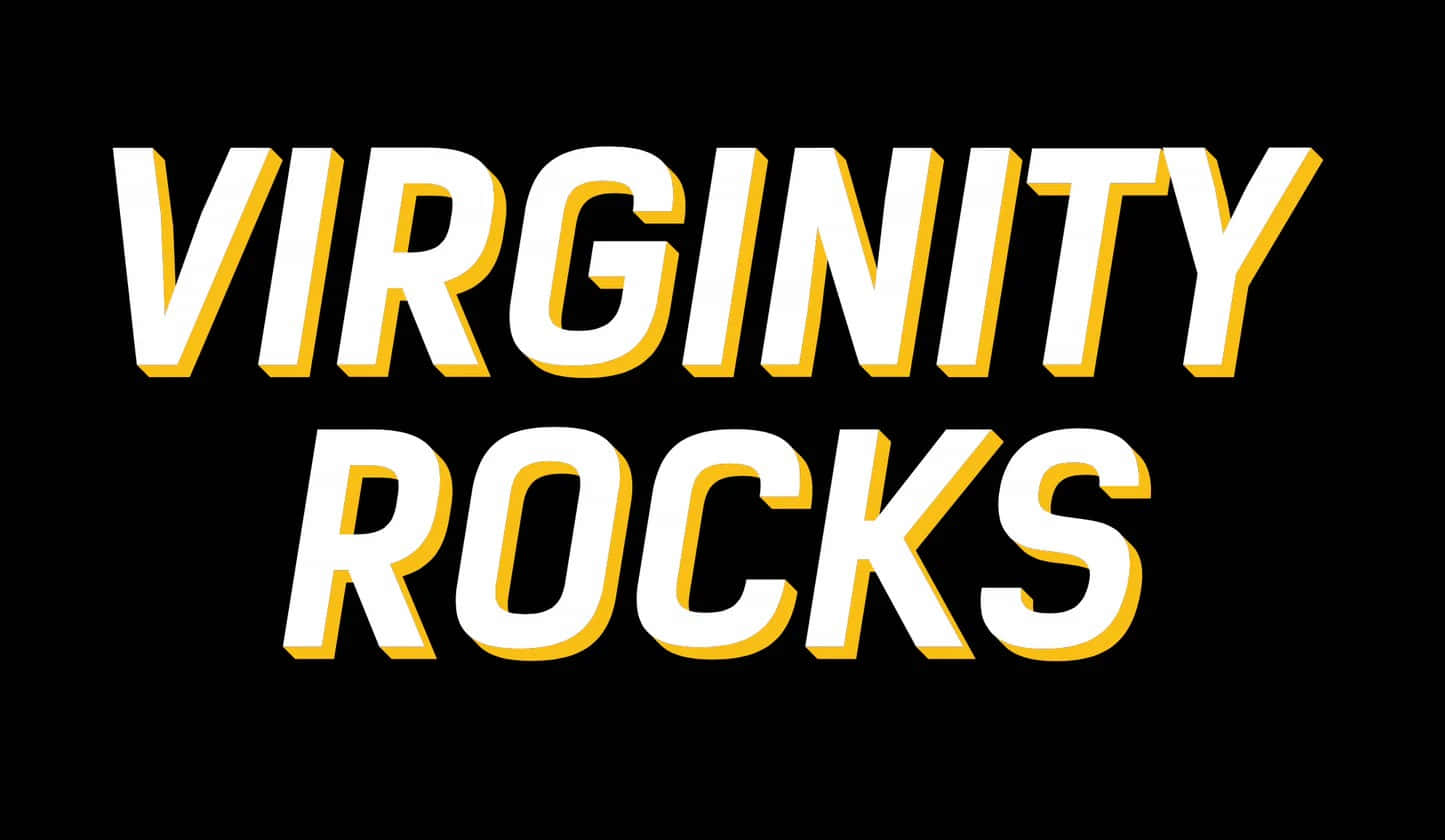 Virginity Rocks Text Graphic Wallpaper