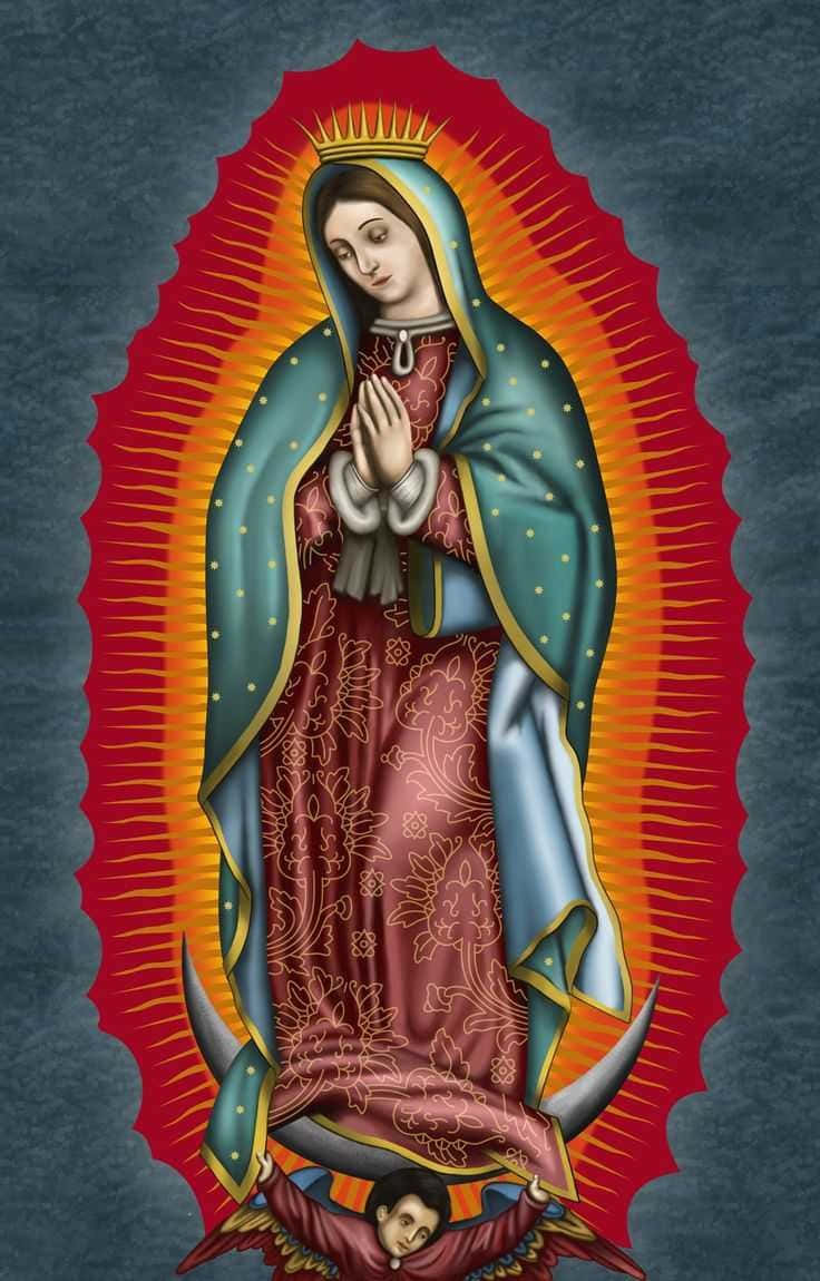 Virginof Guadalupe Illustration Wallpaper