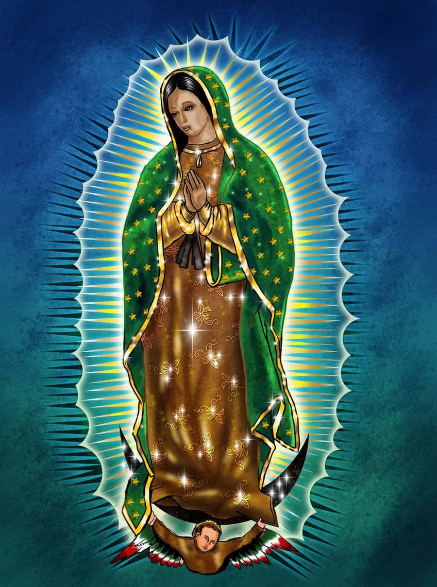 Virginof Guadalupe Illustration Wallpaper