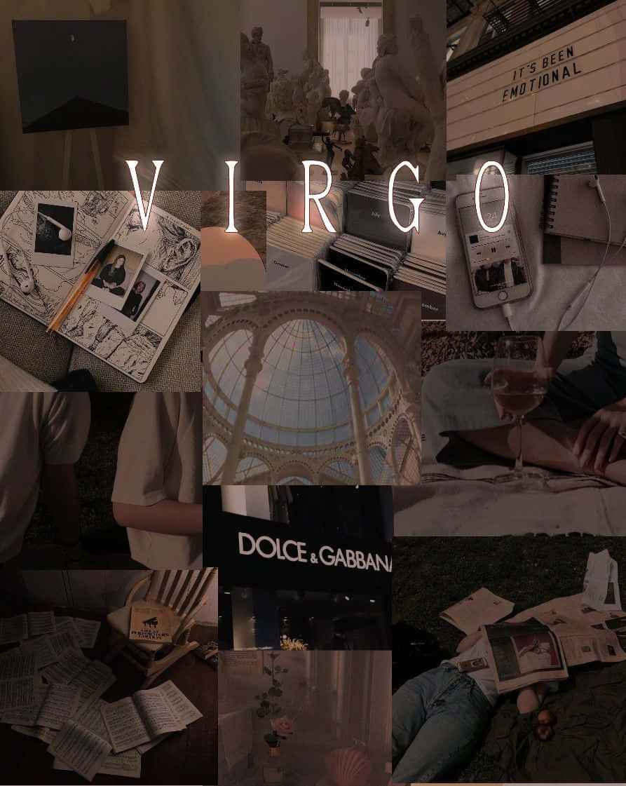 Virgo Aesthetic Collage Wallpaper