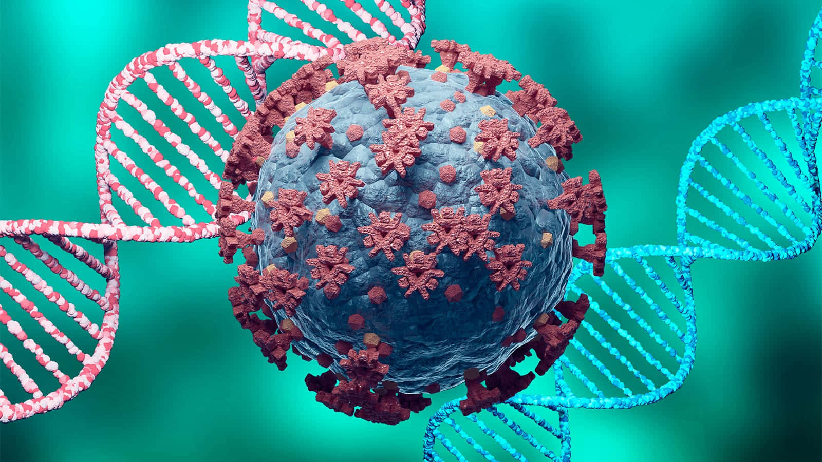 Virulent Virus With Dna Wallpaper