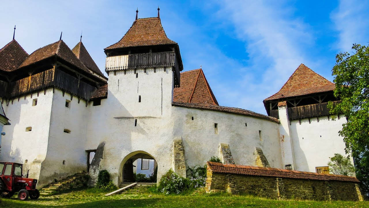 Viscri Fortified Church Romania Wallpaper