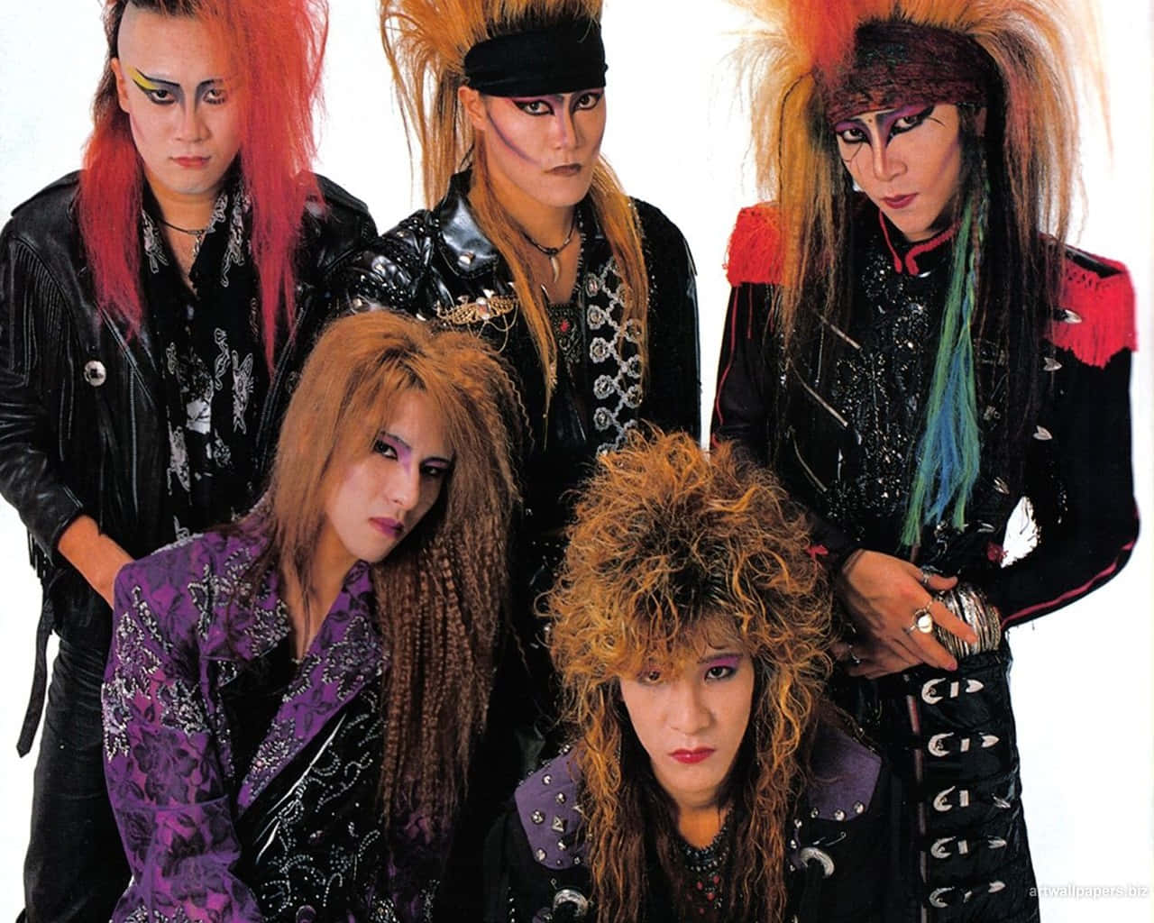 Visual Kei Band Performing Onstage Wallpaper