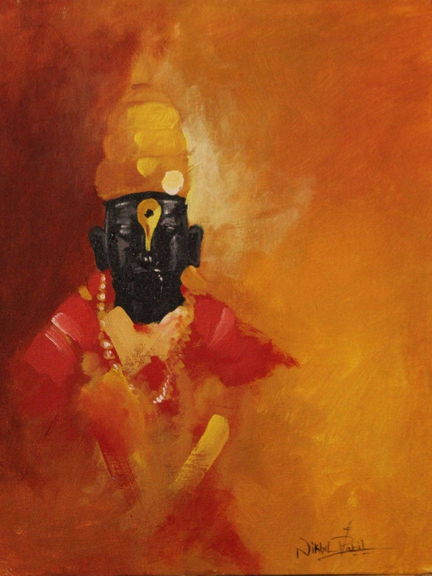 Vitthal Portrait Painting Wallpaper