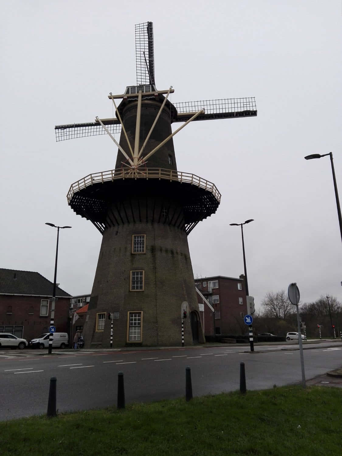 Vlaardingen Windmill Netherlands Wallpaper