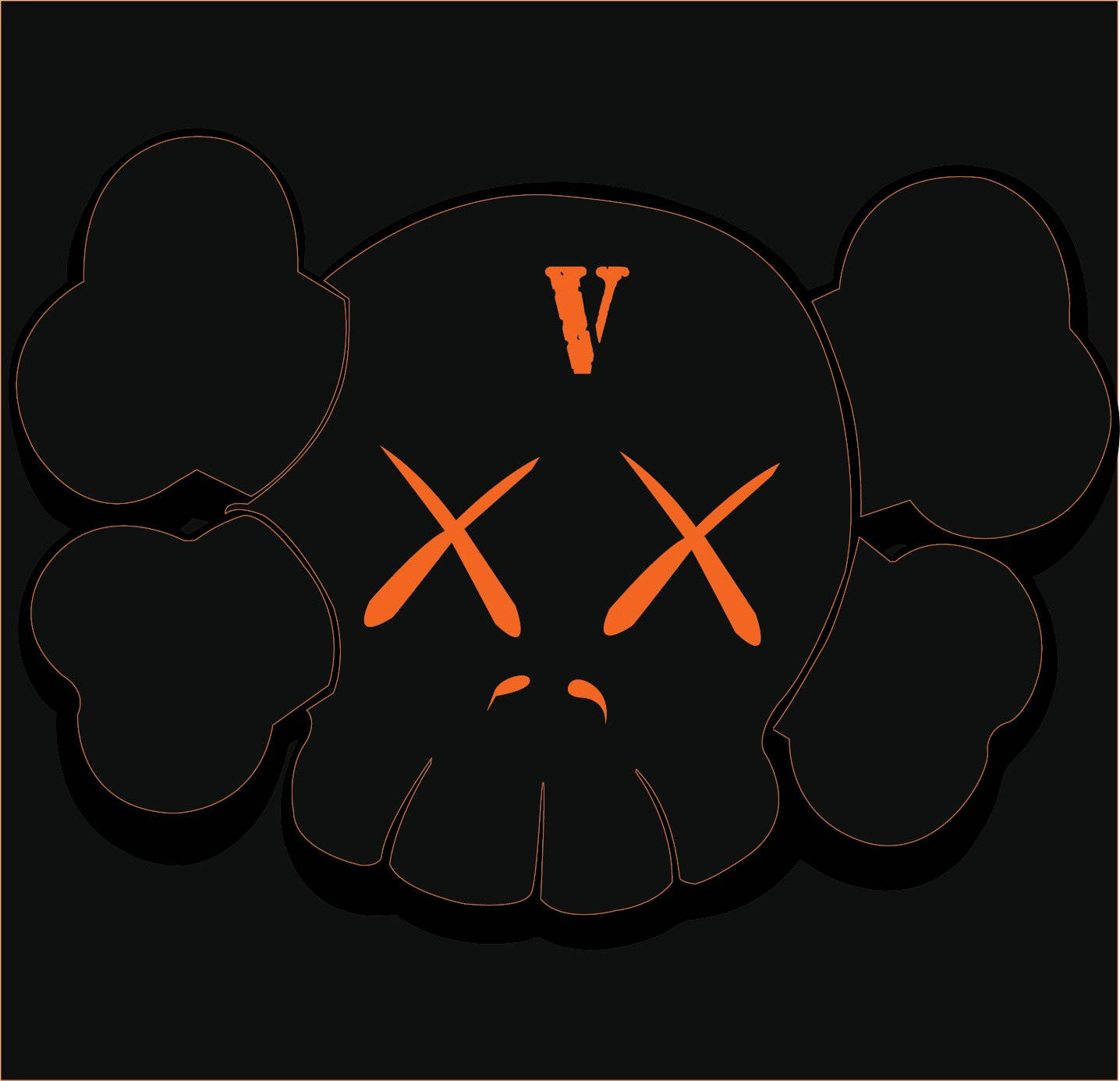 Vlone Skull Head Wallpaper