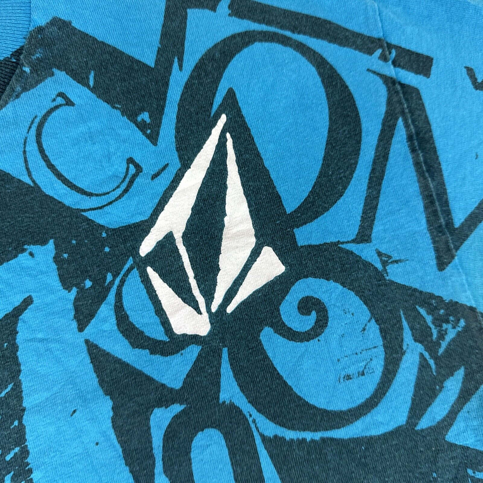 Volcom Logoon Blue Fabric Wallpaper