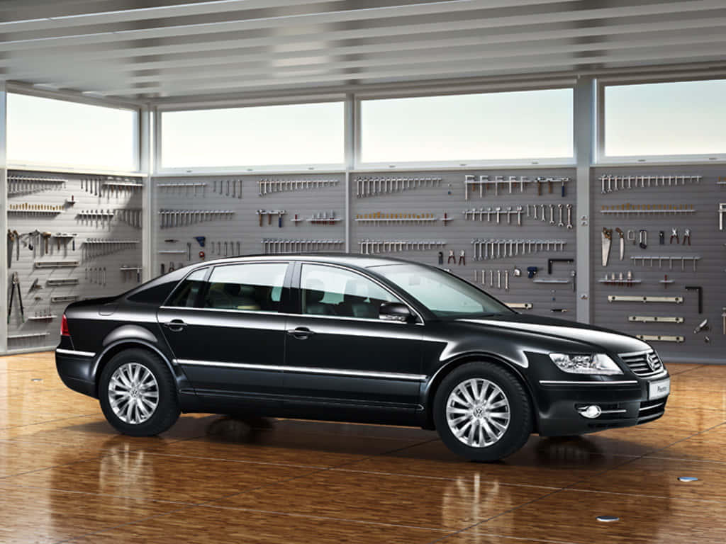 Volkswagen Phaeton Luxury Sedan Showroom Wallpaper