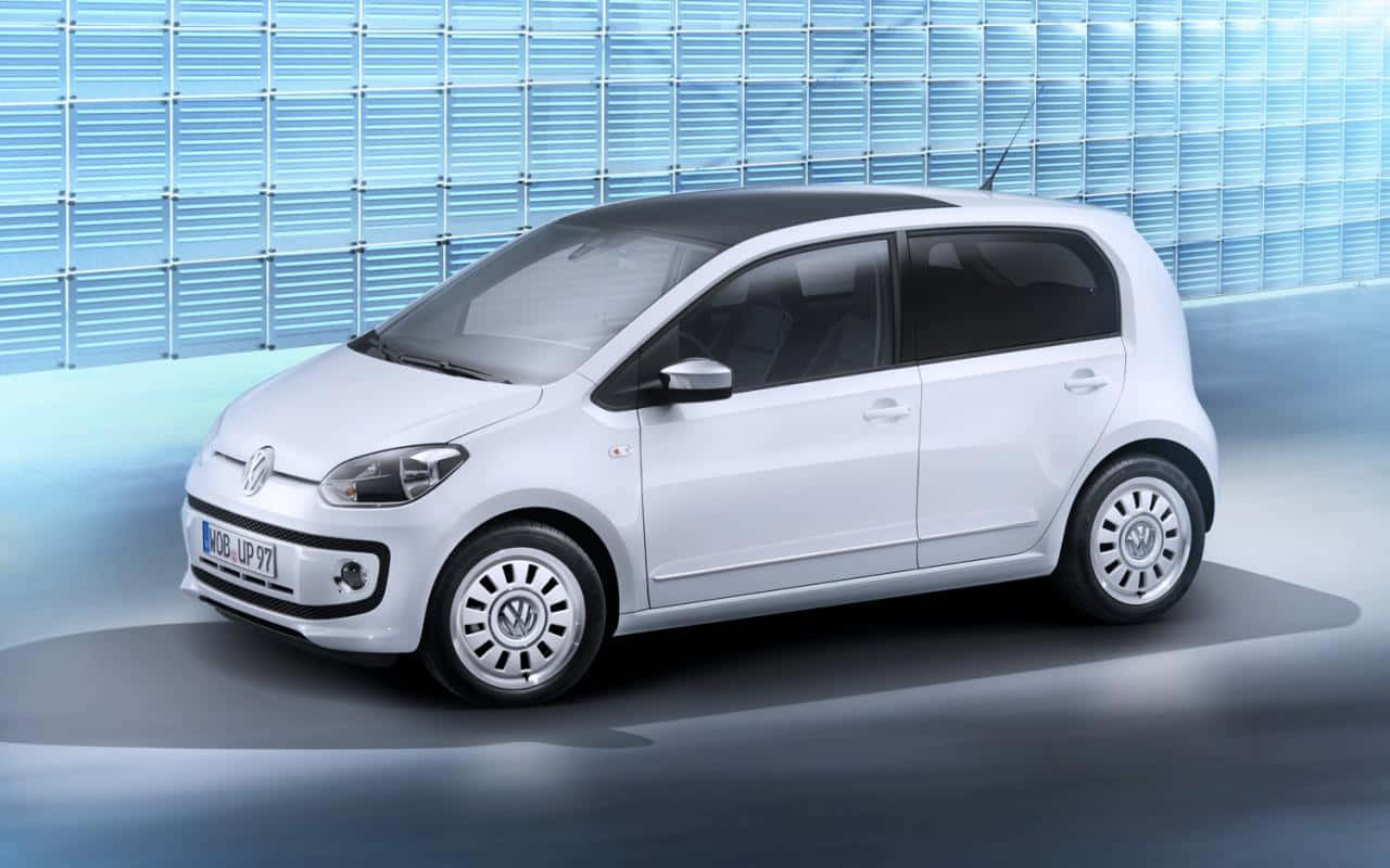 Volkswagen Up White Studio Shot Wallpaper