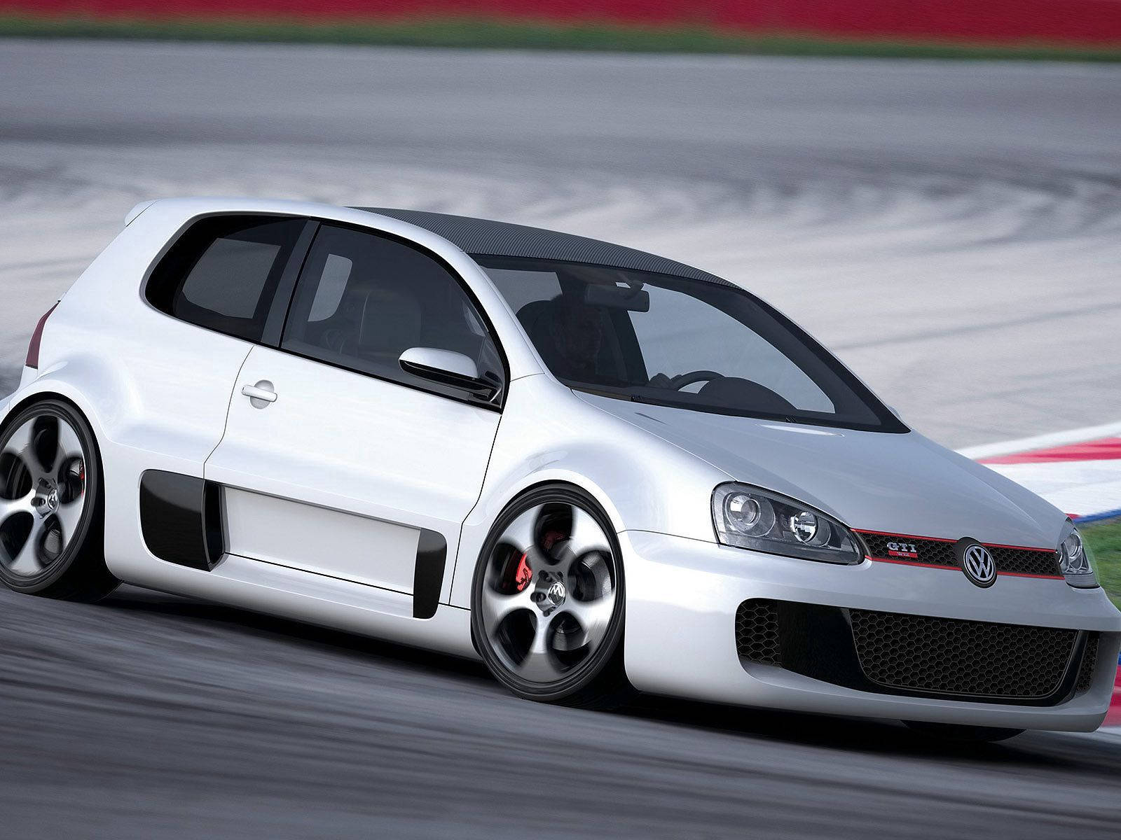 Volkswagen, Vw Golf Gti W12 650, Concept, Side View 2007, Volkswagen Golf Wallpaper