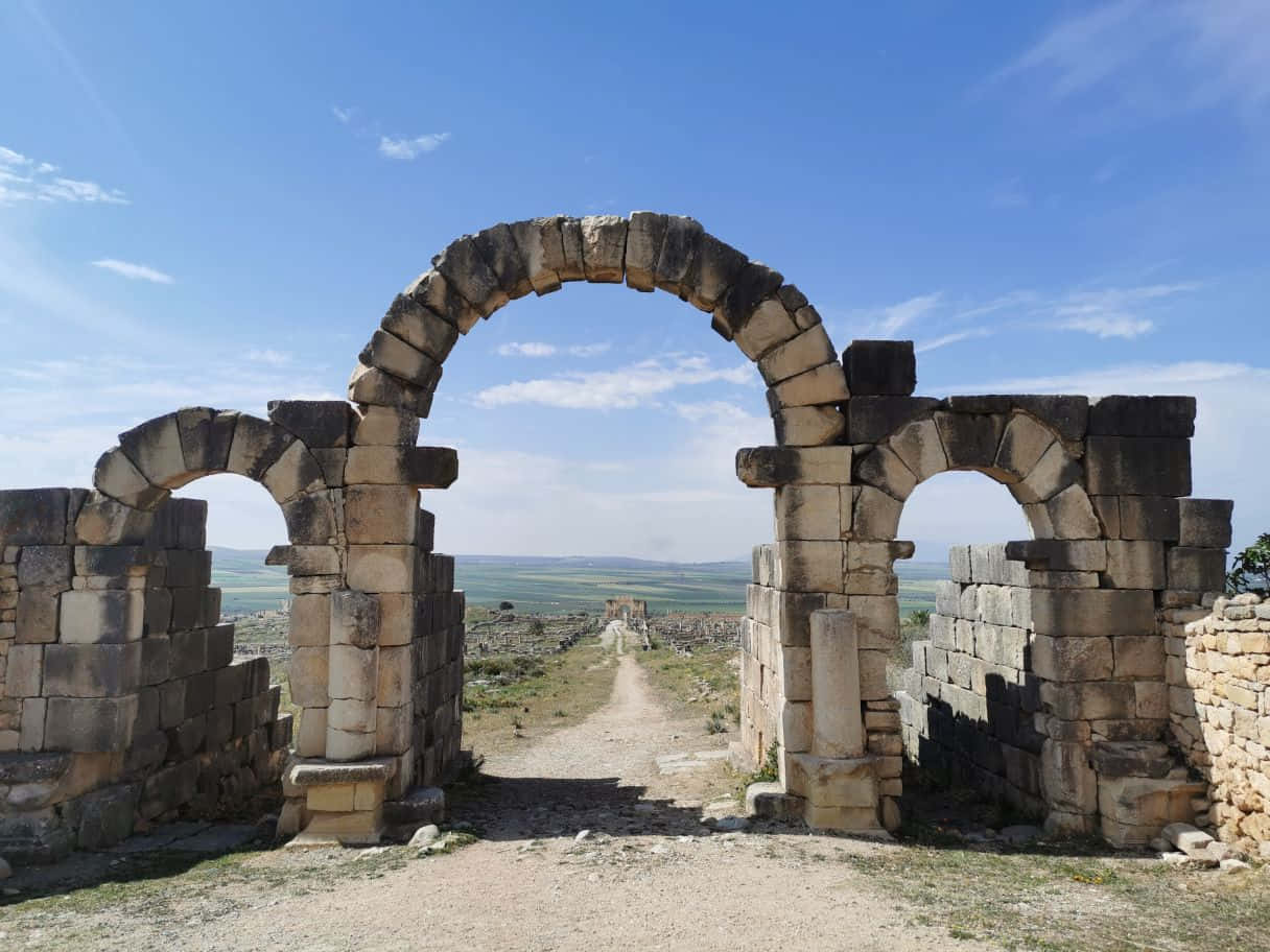 Volubilis Three Arches Wallpaper