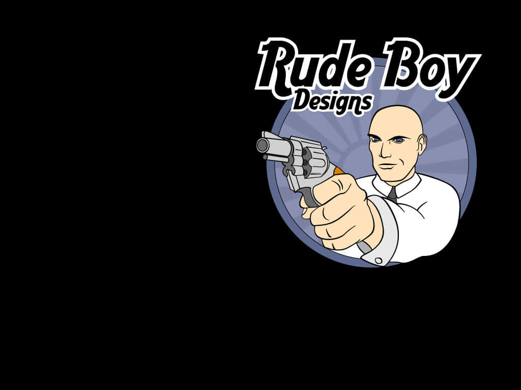 Vulgar Bald Man Shooting [wallpaper] Wallpaper