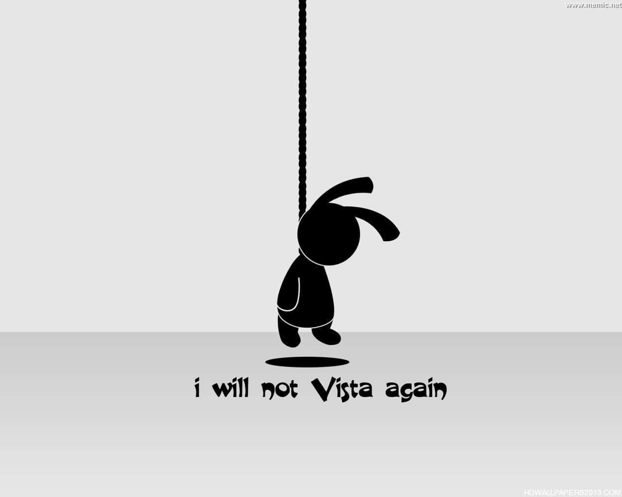 Vulgar Rabbit Hanging [wallpaper] Wallpaper