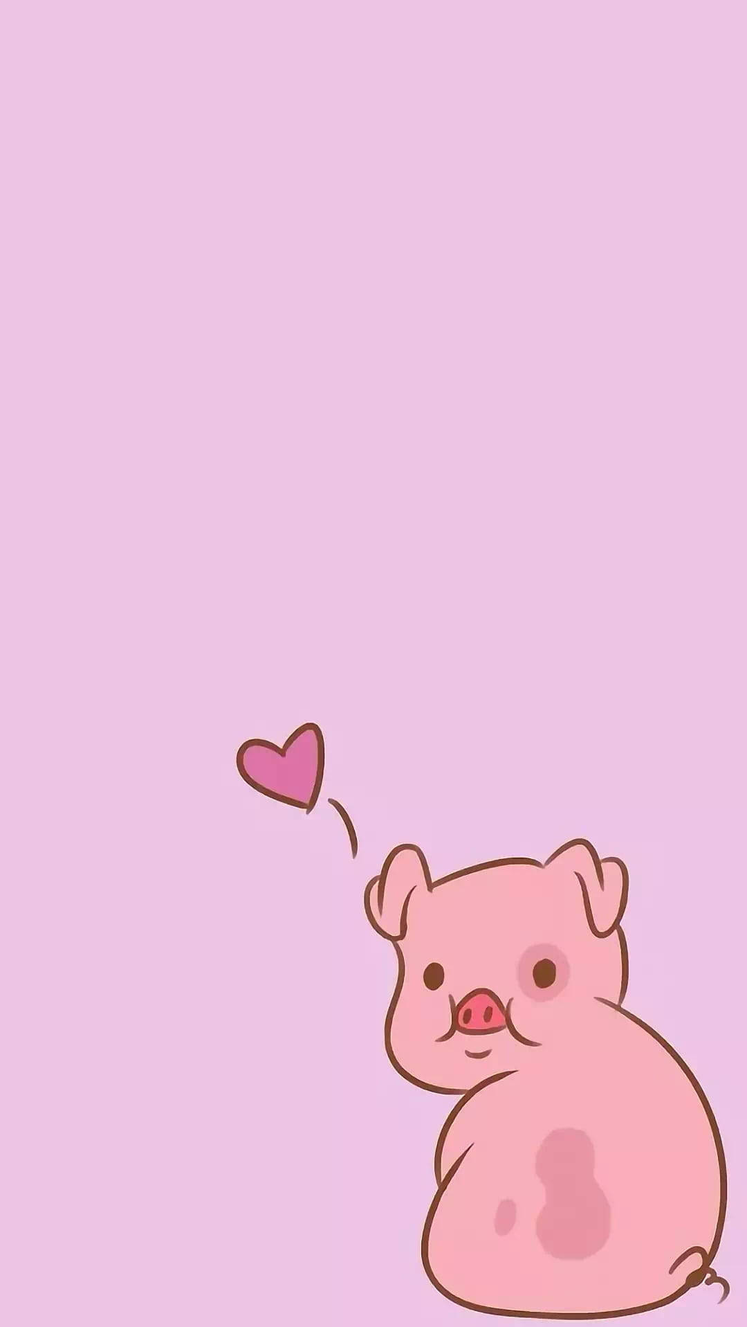 Waddles Digital Drawing Wallpaper