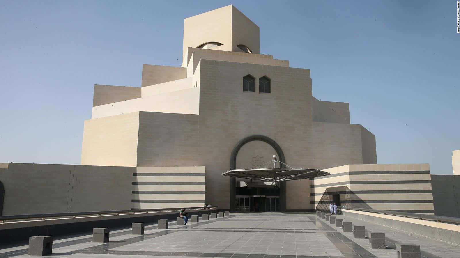 Walkway Leading To The Museum Of Islamic Art Wallpaper