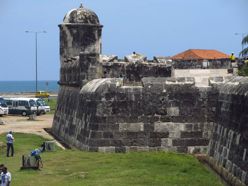 Walls Of Cartagena In Colombia Wallpaper