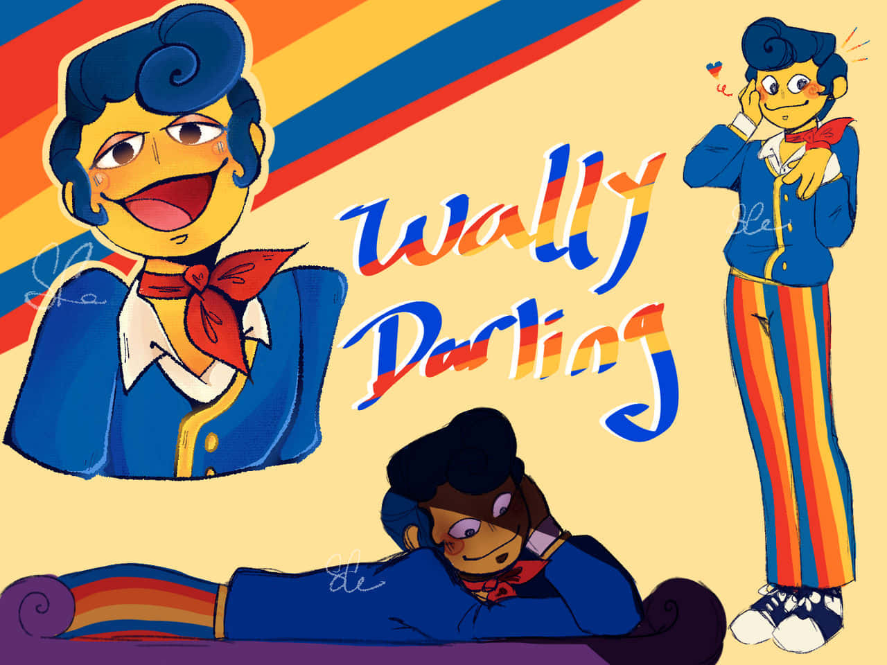 Wally Darling Cartoon Character Wallpaper