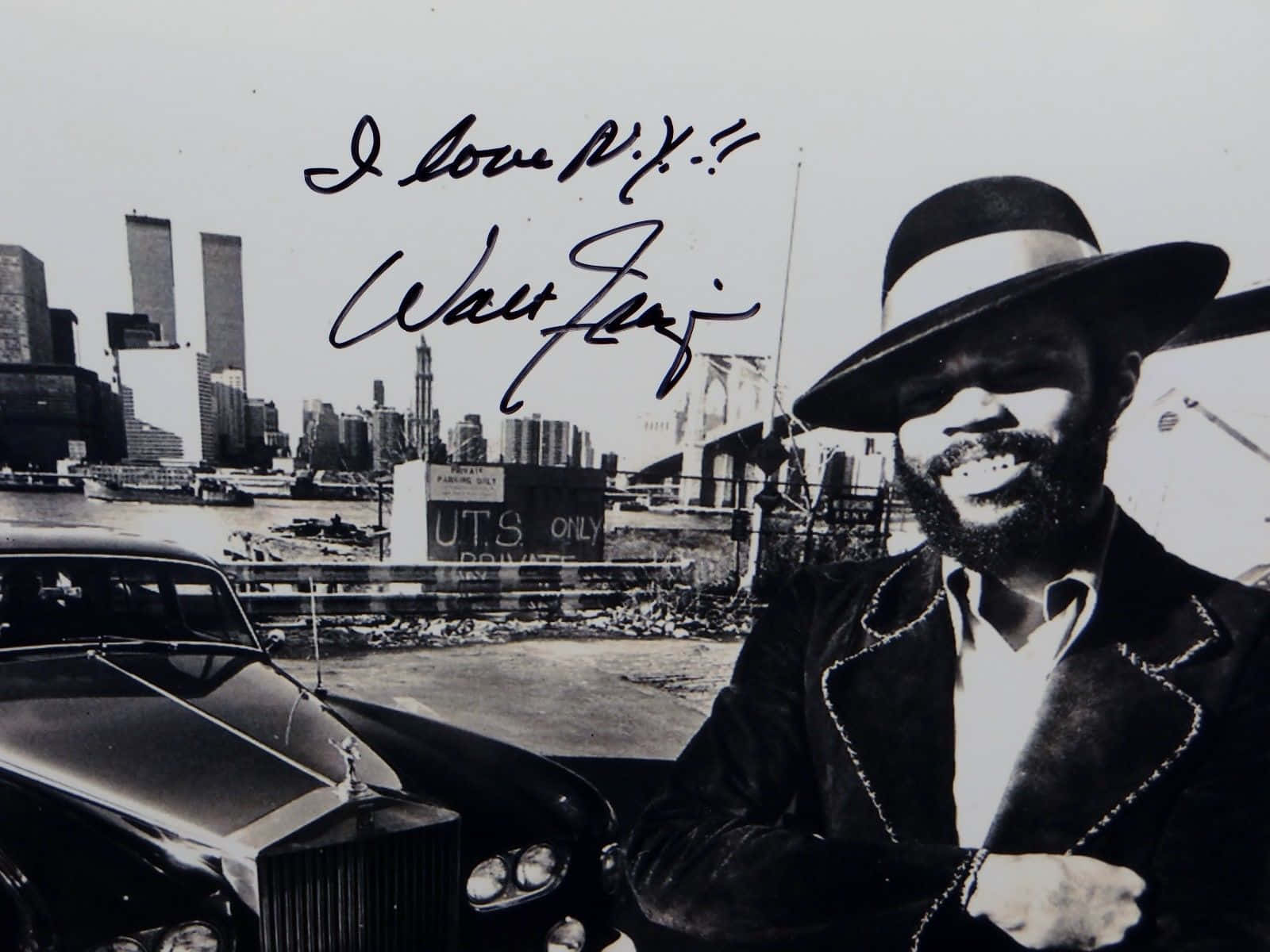 Walt Frazier Signed Autograph Vintage Wallpaper