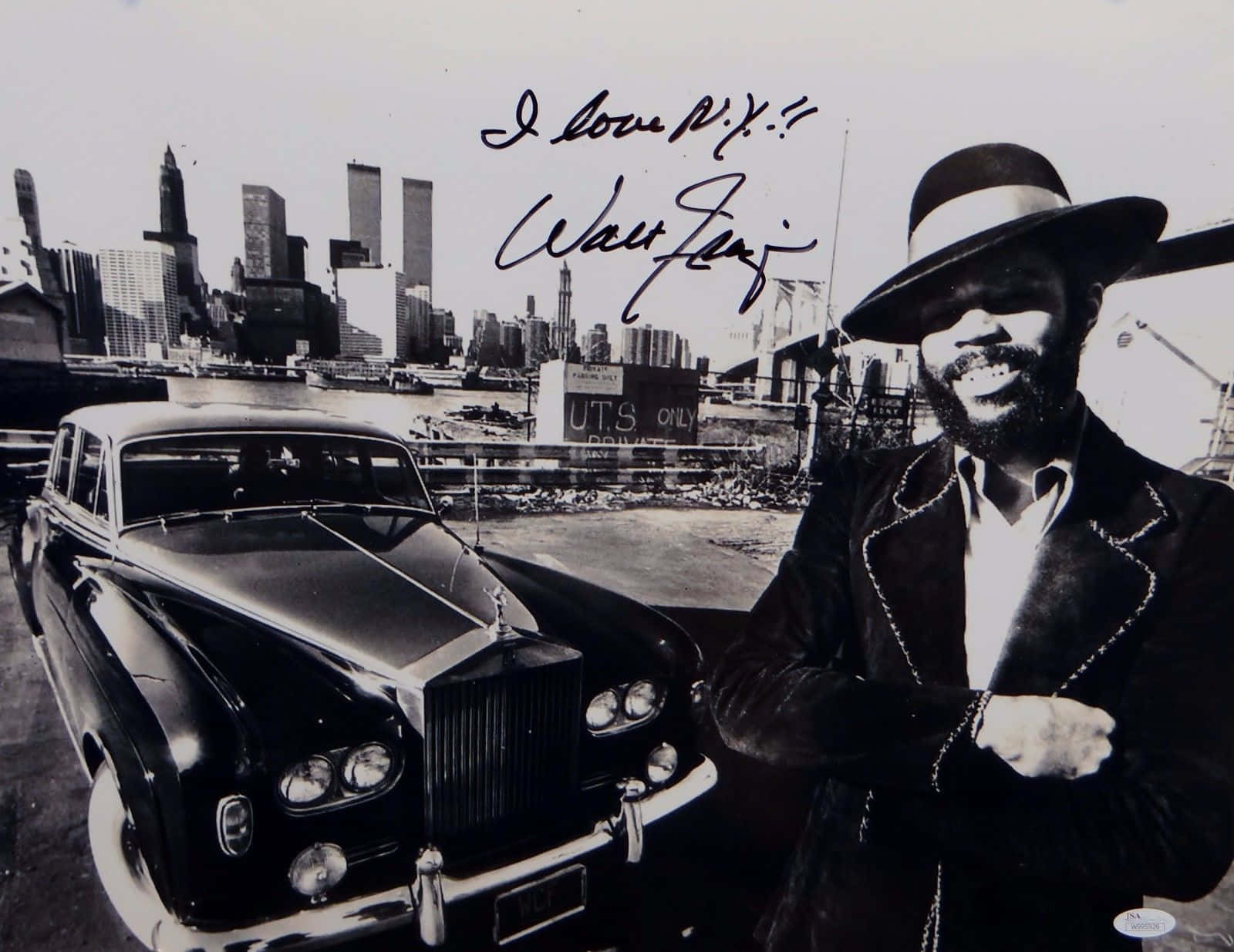 Walt Frazier Vintage Rolls Royce New York 1973 Wallpaper