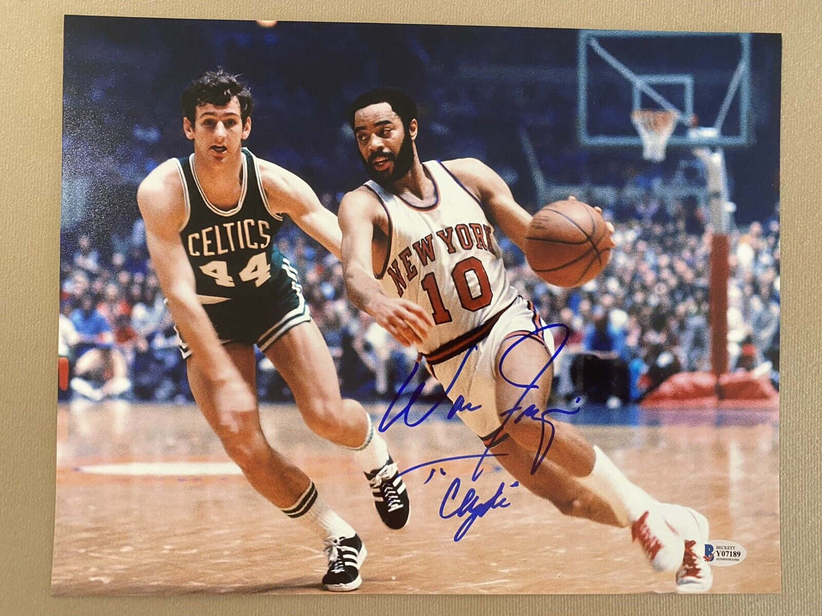 Walt Frazier Vs. Paul Westphal Signed Autograph Wallpaper