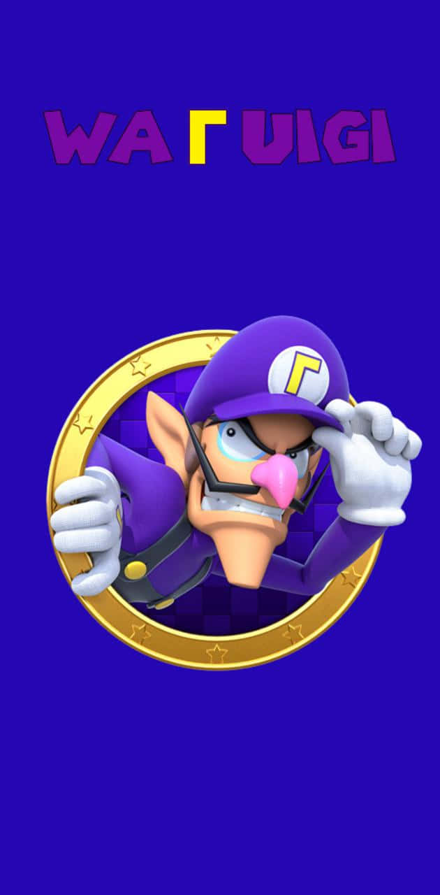 #=waluigi Strikes A Classic Pose Wallpaper