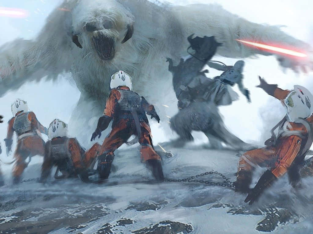 Wampa In Its Natural Environment Wallpaper