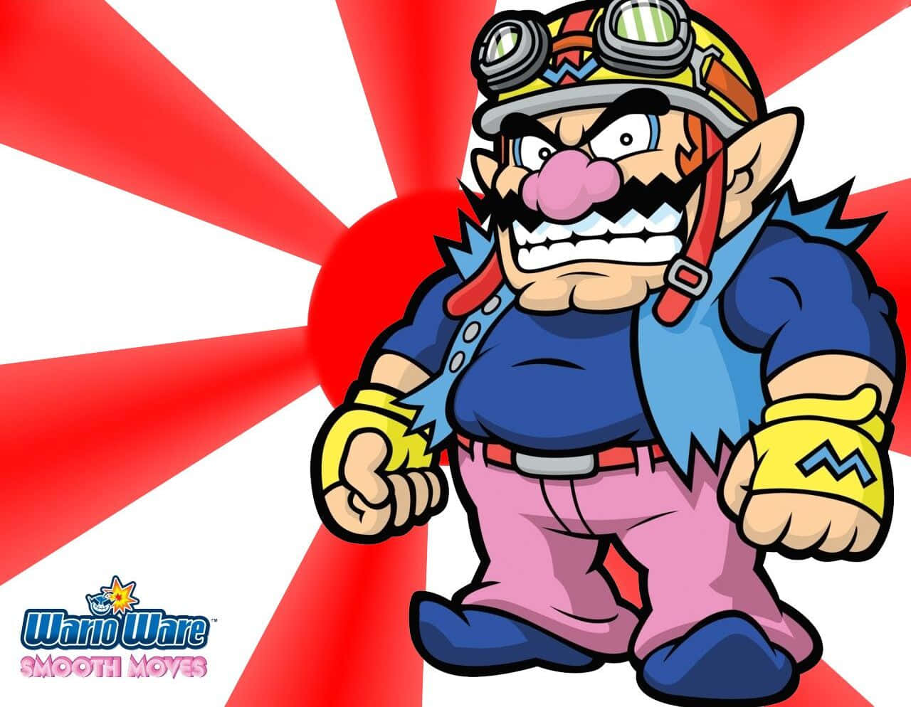 Wario - The Mischievous Anti-hero In Action Wallpaper