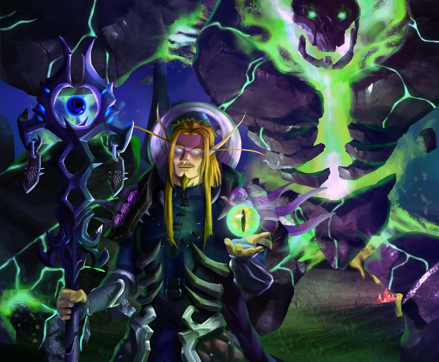 Warlock_ Mastery_of_ Fel_ Magic Wallpaper