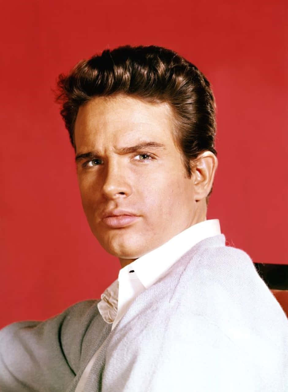 Warren Beatty Posing For A Portrait Wallpaper