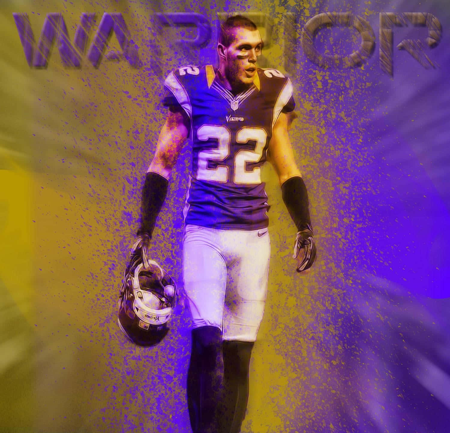 Warrior Football Player Walk Wallpaper