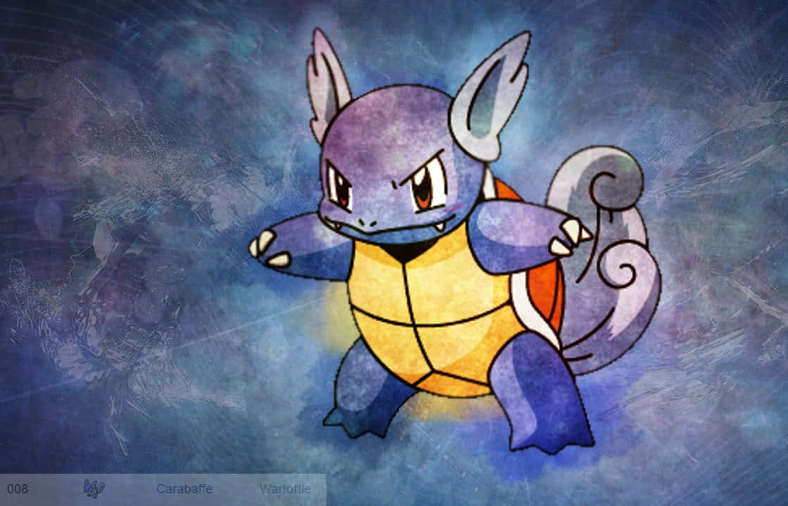 Wartortle In Ready Position Wallpaper