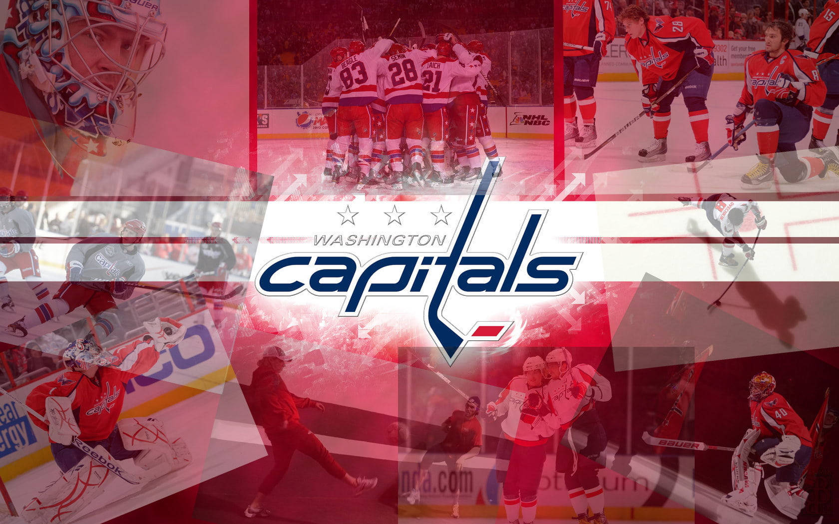 Washington Capitals Photo Collage Wallpaper