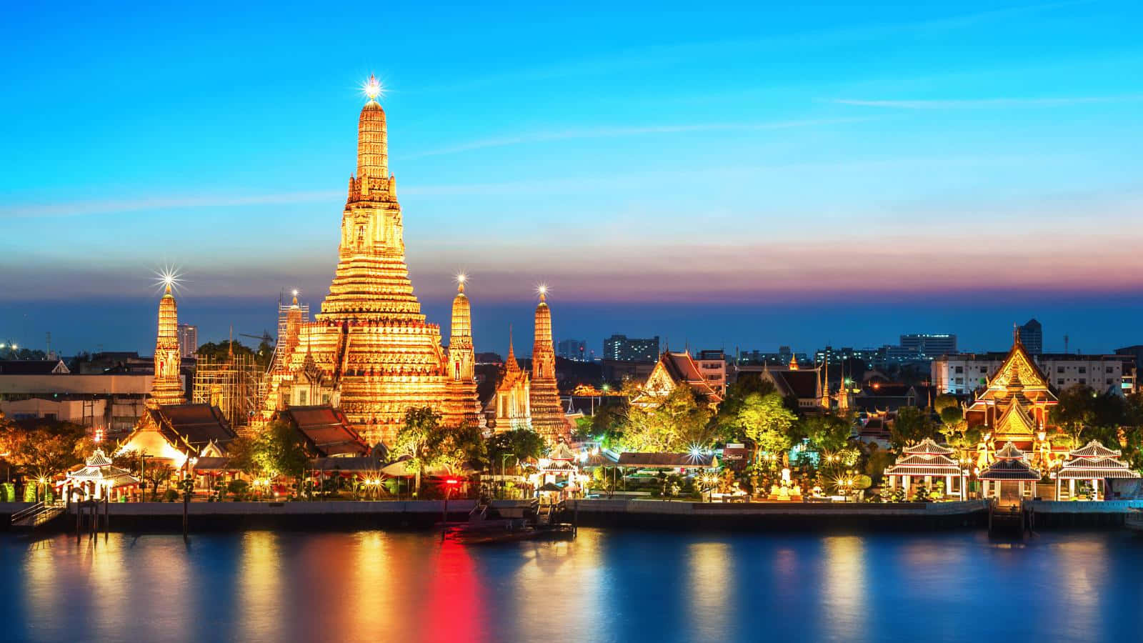 Wat_ Arun_ Temple_ Bangkok_ Twilight Wallpaper