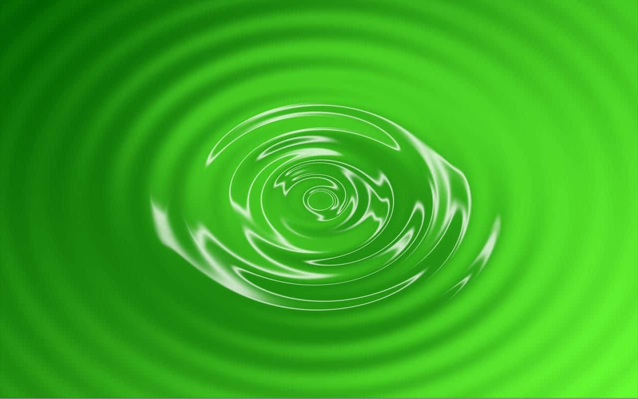 Water Ripple Green Desktop Wallpaper