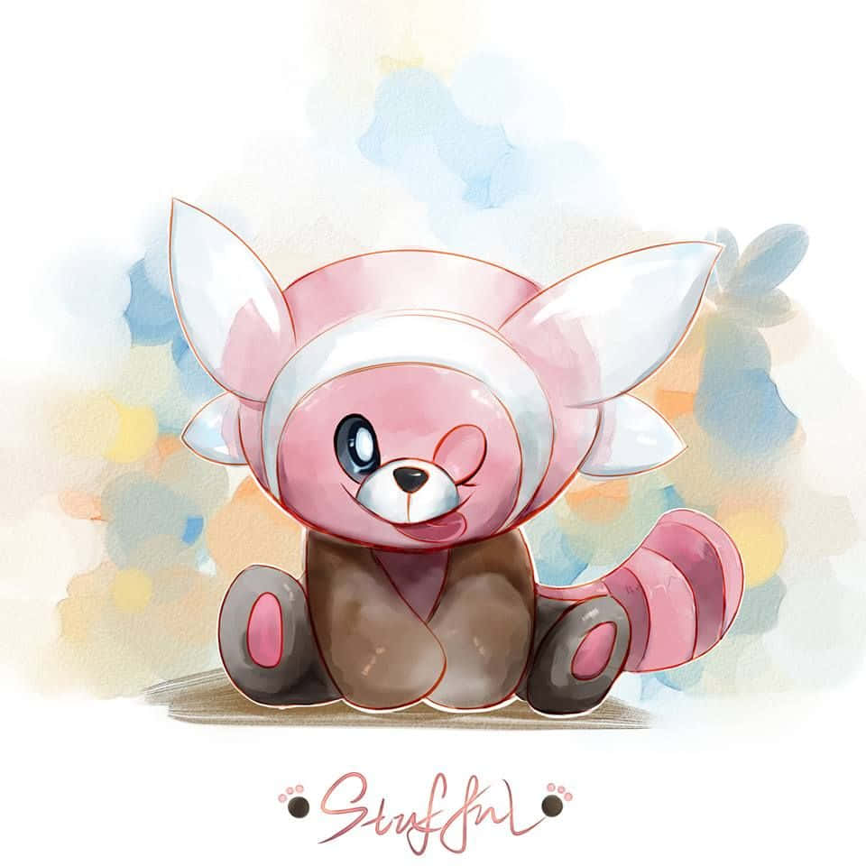 Watercolor Artwork Of Stufful Wallpaper