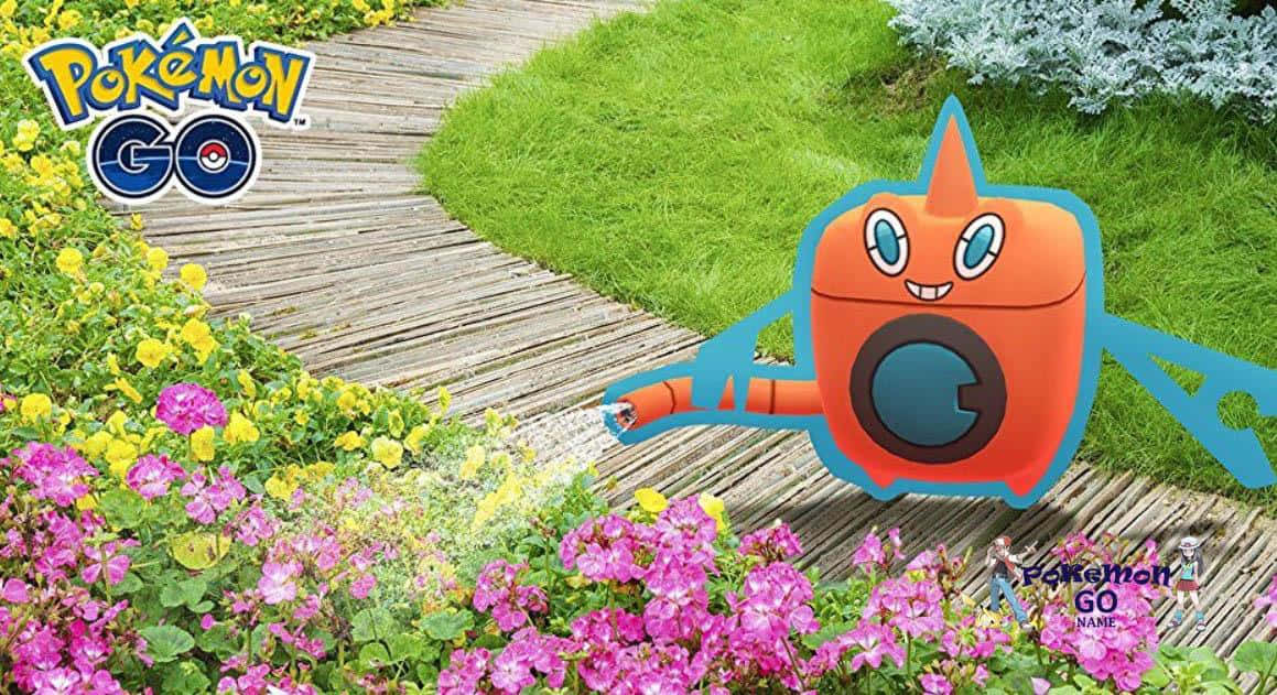 Watering Rotom Wallpaper