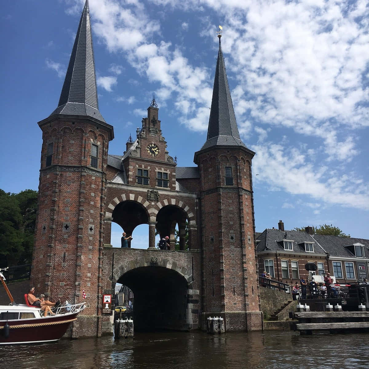 Waterpoort Gate Sneek Netherlands Wallpaper