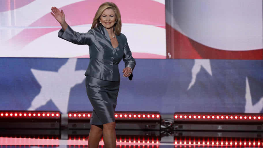 Waving Marsha Blackburn Wallpaper