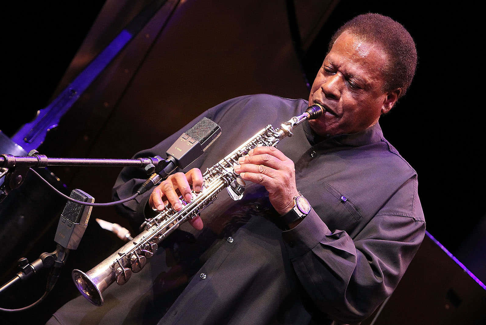 Wayne Shorter Performing Live Onstage Wallpaper