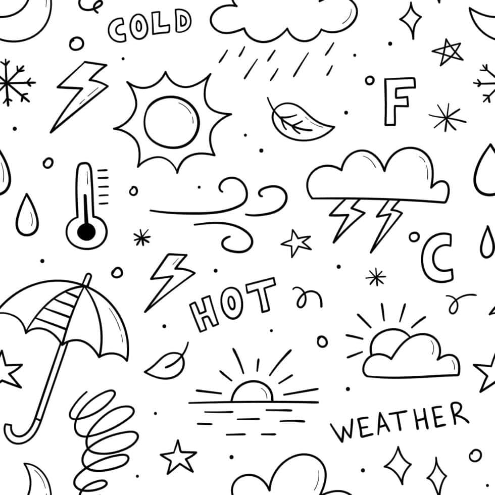 Weather_ Patterns_ Doodle_ Art Wallpaper