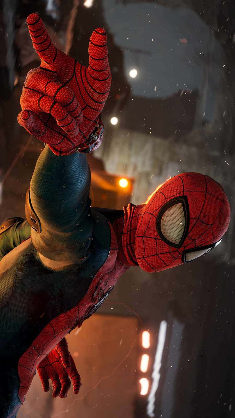 Web-slinging Hero In Action Wallpaper