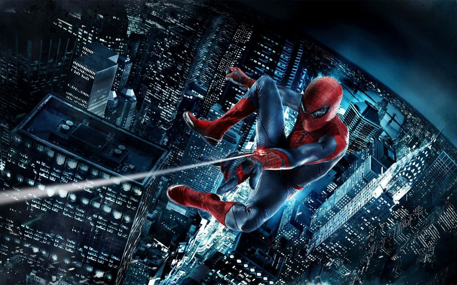 Web-slinging Superhero In Action Wallpaper