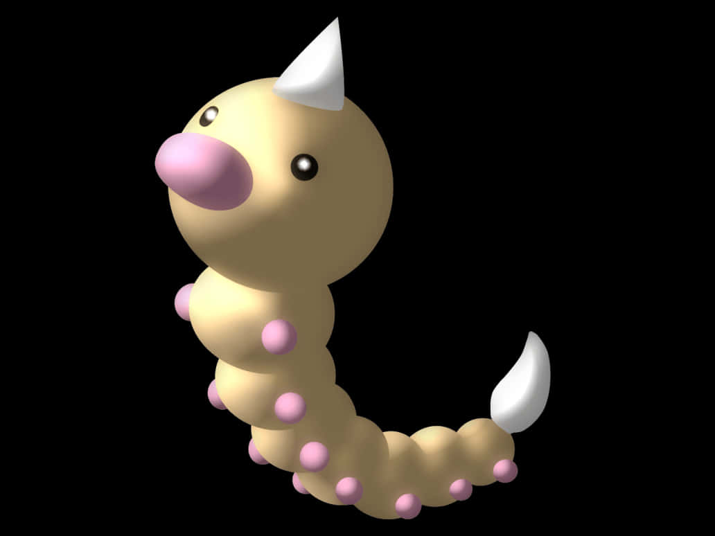 Weedle Pokemon3 D Render Wallpaper