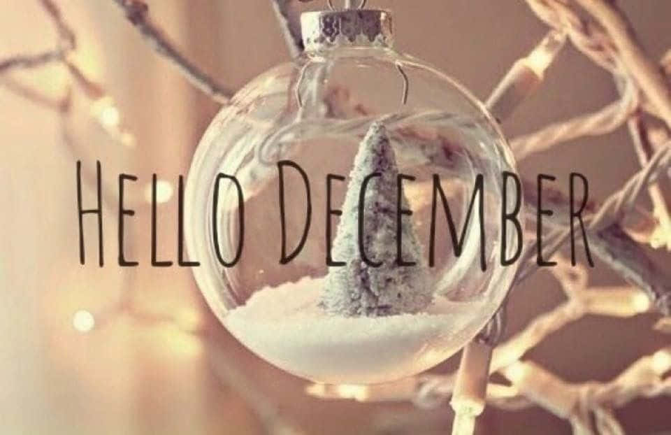 Welcome December Aesthetic Beige Wallpaper