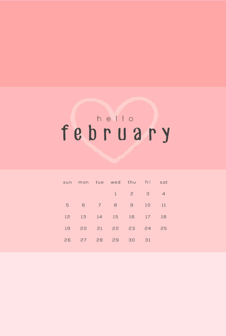 Welcome February, A Month Of New Beginnings Wallpaper